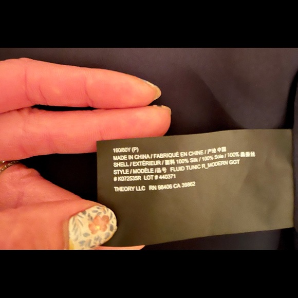 Theory fluid tunic NWT - Picture 7 of 7